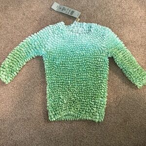 Y2K Stretchy Popcorn Pucker Shirt Cache NWT